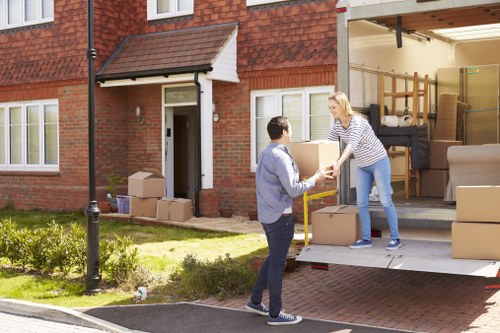 Man and van removal vehicle ready for a local Barnescray move