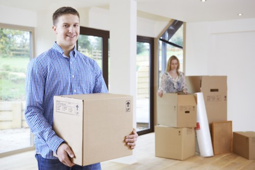 Commercial moving team planning an office relocation in Barnescray