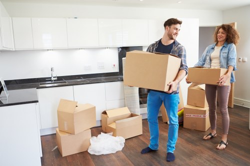 Local moving van ready for a small house or flat move in Barnescray