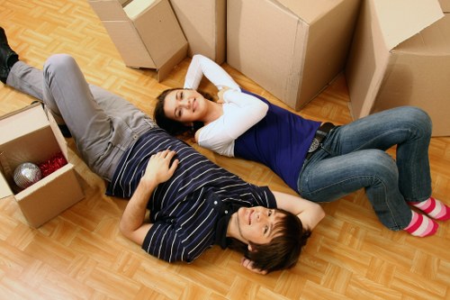 Packed household items ready for a Barnescray moving service