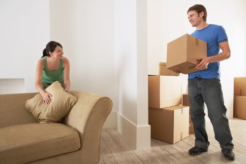 Commercial removals setup for an office move in Barnescray